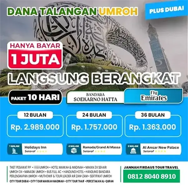 cicilan paket umroh ke dubai